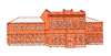 Нарисованное здание Женской Гимназии, ныне — УГАВМ